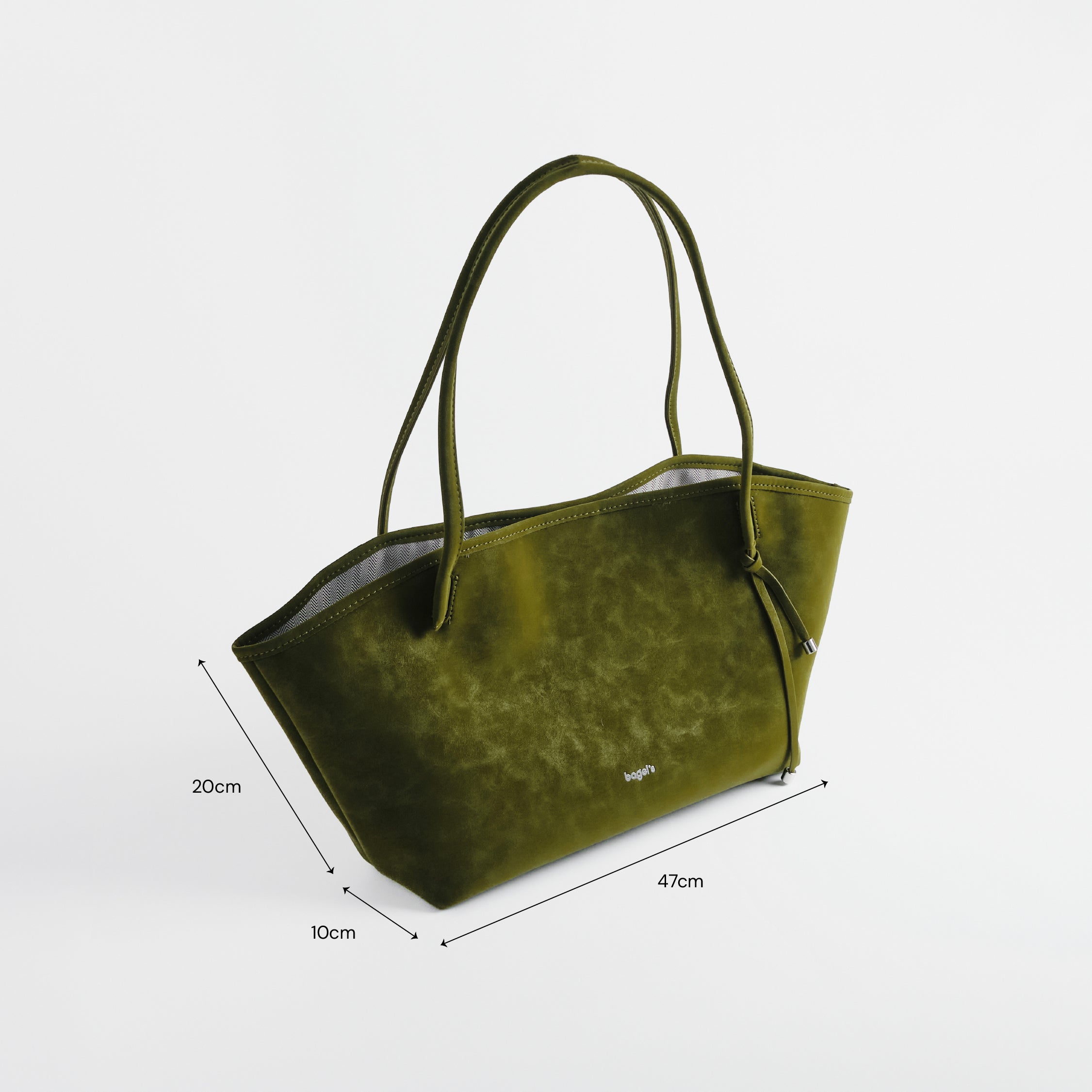 [KIKY] Bagel's Suede & Co Tote Bag