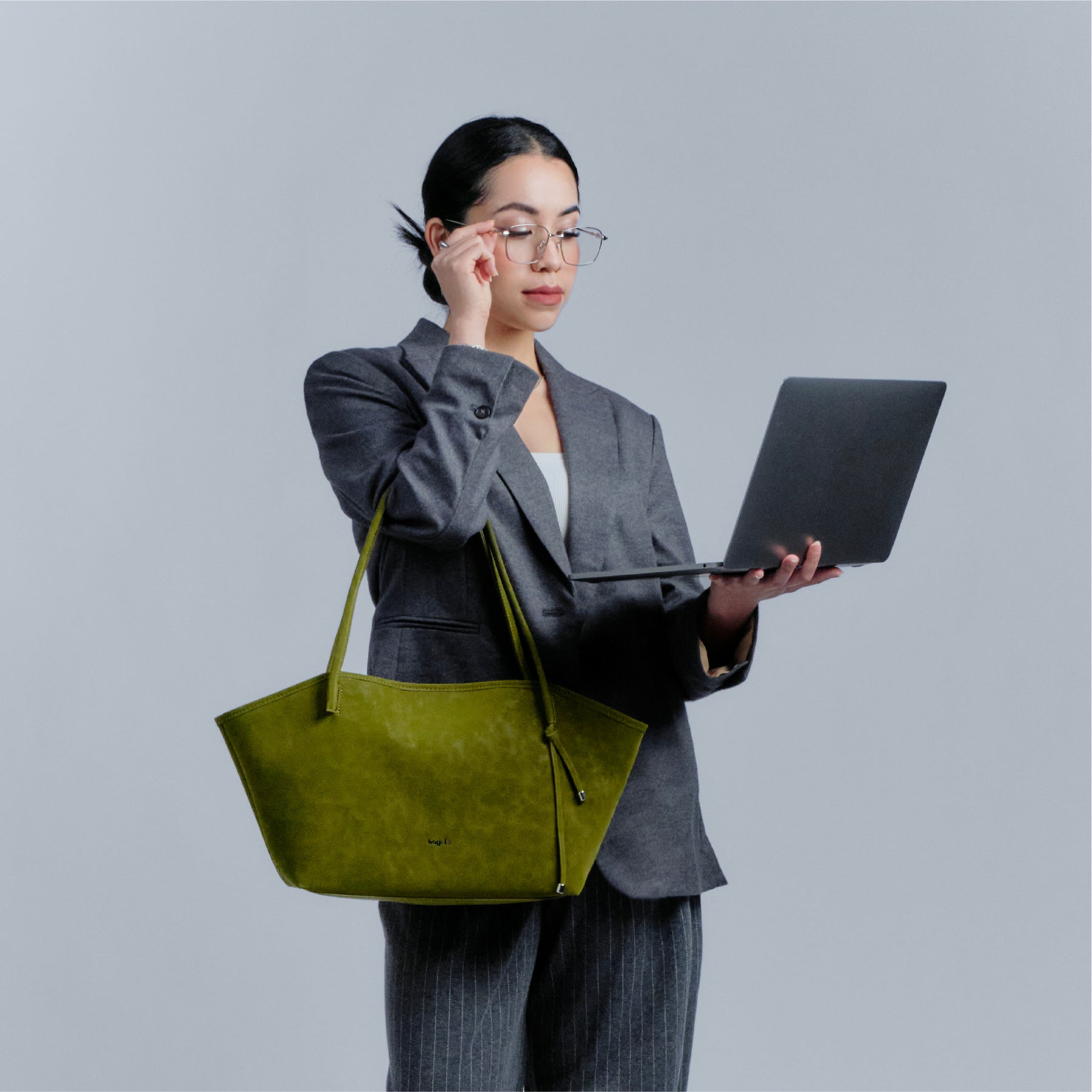 [KIKY] Bagel's Suede & Co Tote Bag