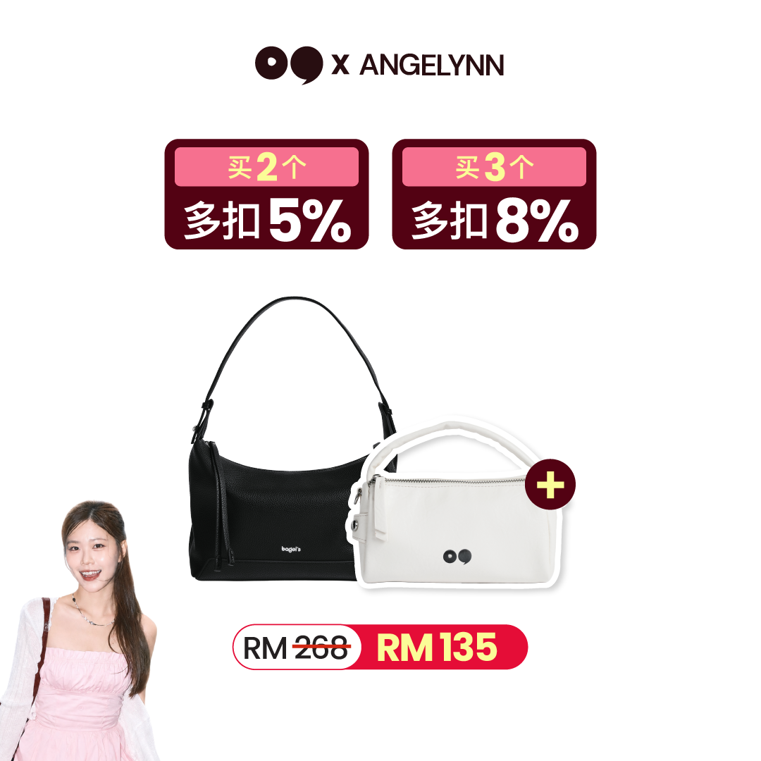 [Angelynn B1F1] Bagel's Grace Dossier Shoulder Bag + Bagel's Mini Chapter Hand Bag