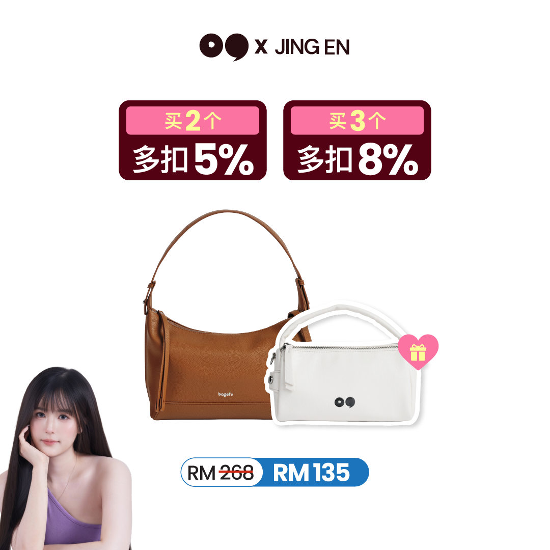 [JING EN B1F1] Bagel's Grace Dossier Shoulder Bag + Bagel's Mini Chapter Hand Bag