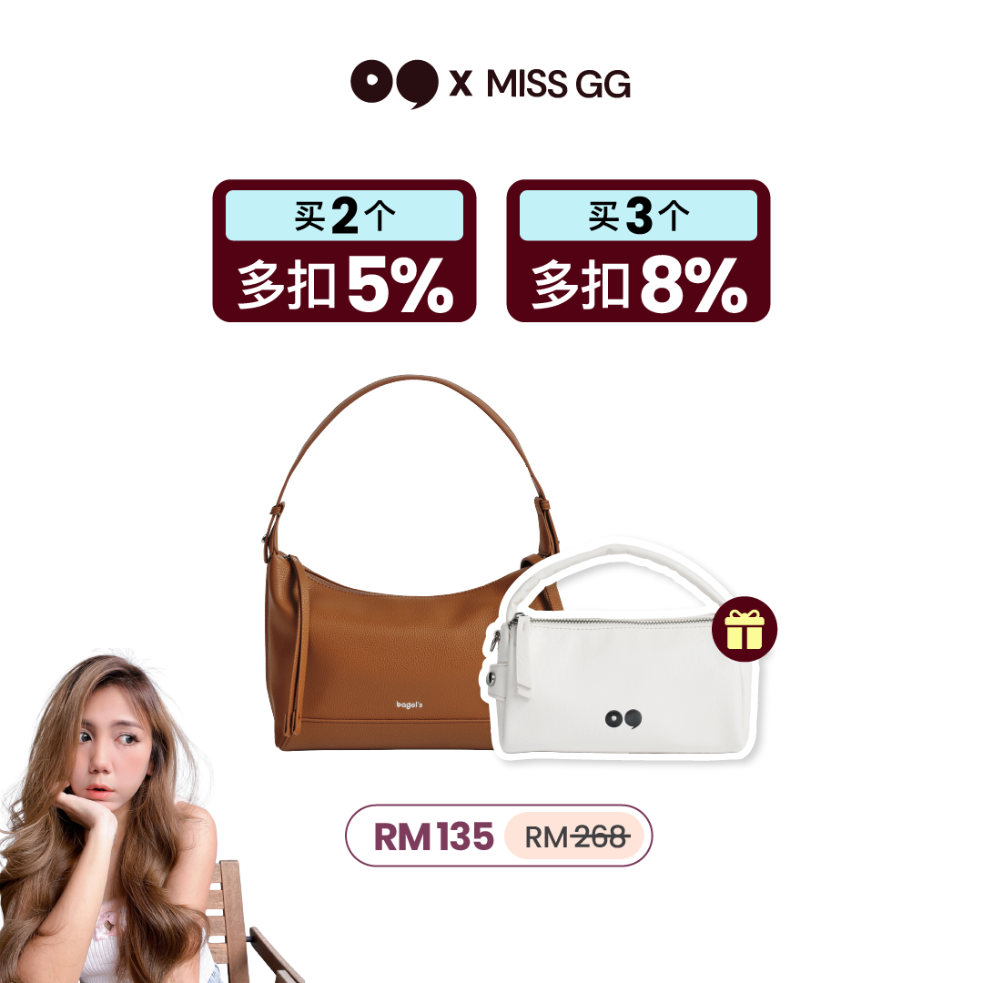 [MISS GG B1F1] Bagel's Grace Dossier Shoulder Bag + Bagel's Mini Chapter Hand Bag