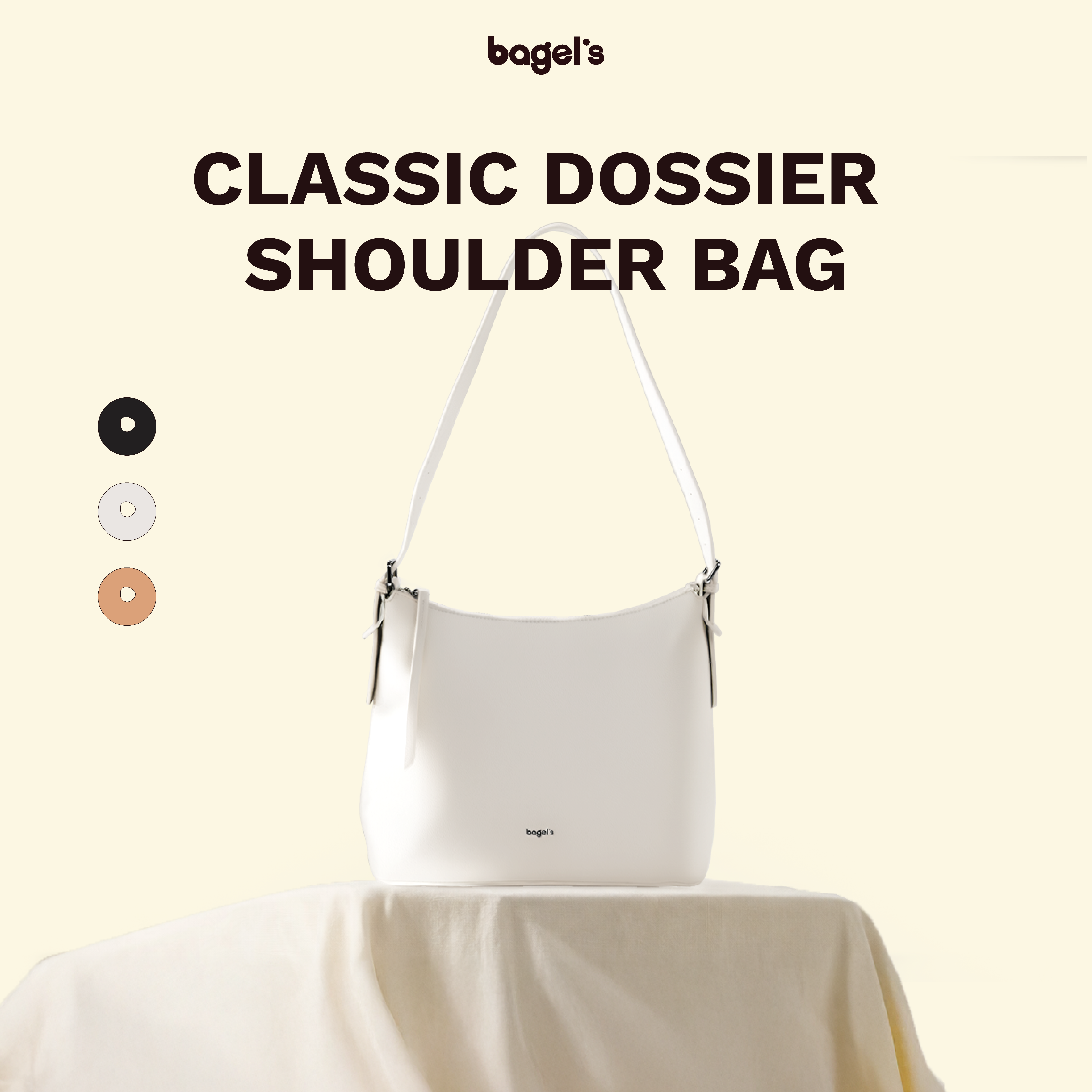 [KIKY] Bagel's Classic Dossier Shoulder Bag