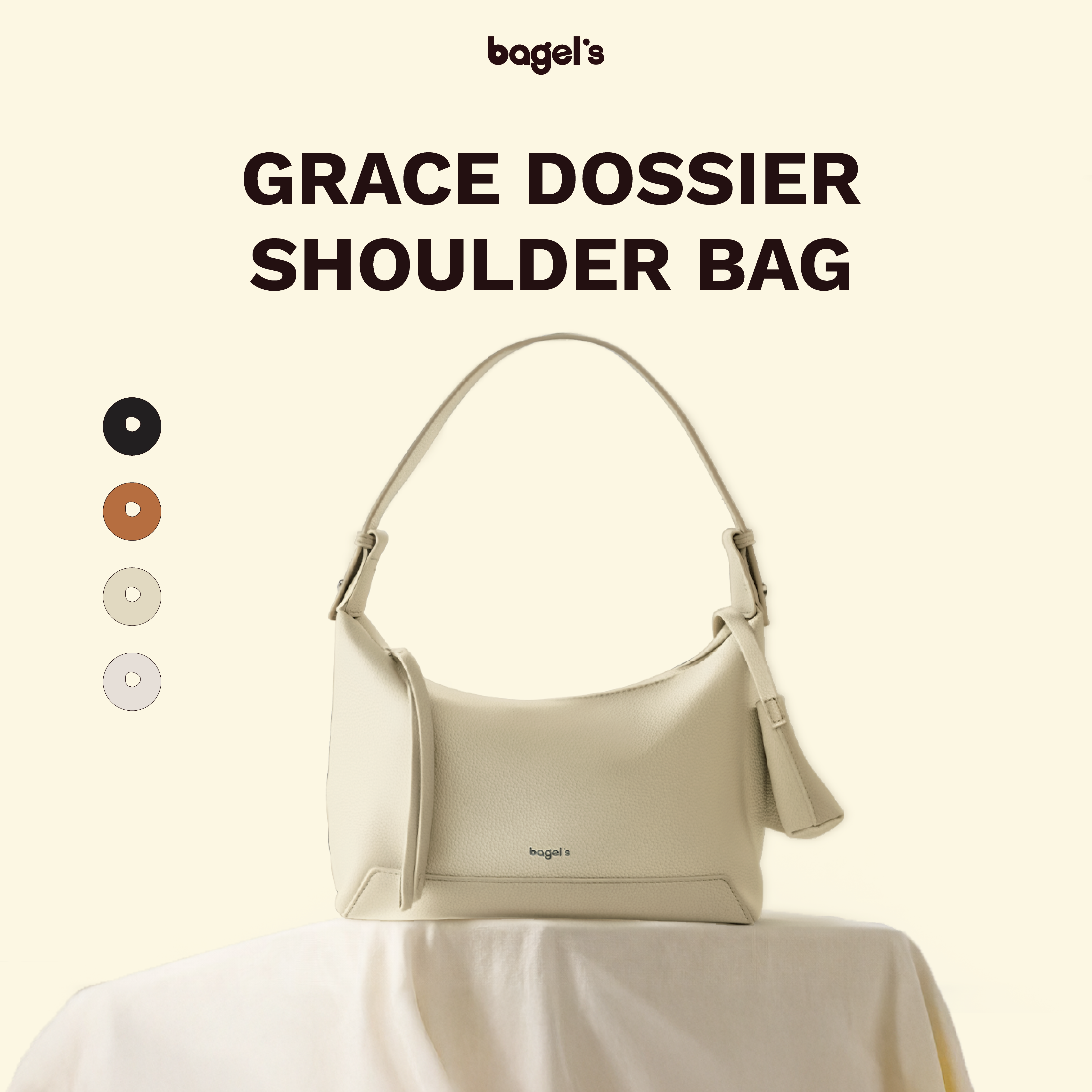 [KIKY] Bagel's Grace Dossier Shoulder Bag
